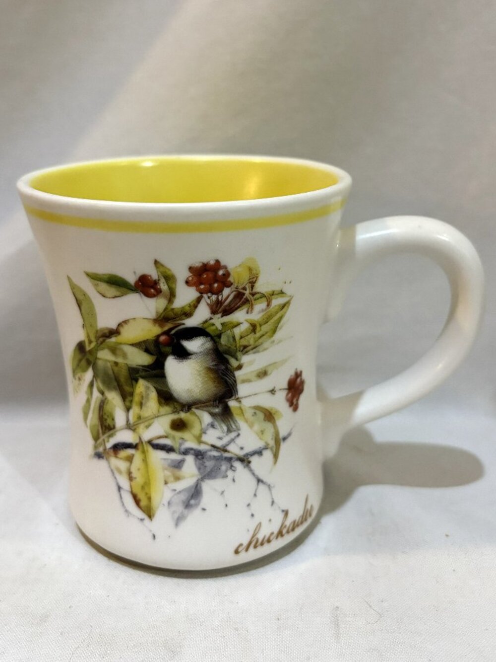 Demdaco Nature's Journey Marjolein Bastin Chickadee Bird Coffee Mug 2010